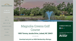 Desktop Screenshot of magnoliagreensgolf.com